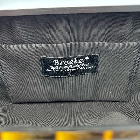 Jackie Kennedy Breeke The Saturday Evening Post Vintage Clutch Handbag Purse - Picture 5 of 8